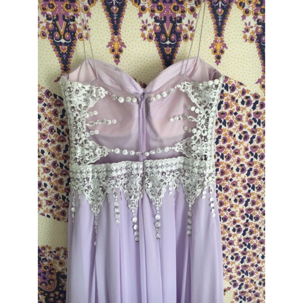 Beaded Sheer-Back Gown // - Picture 7 of 8